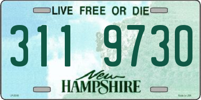 NH license plate 3119730