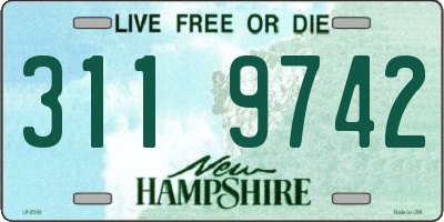 NH license plate 3119742