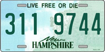NH license plate 3119744