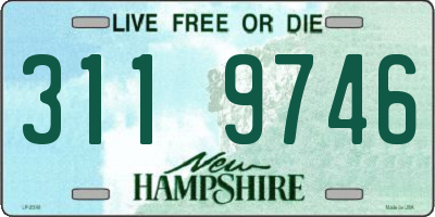 NH license plate 3119746
