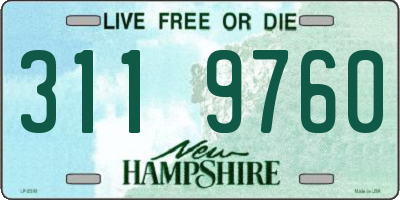 NH license plate 3119760