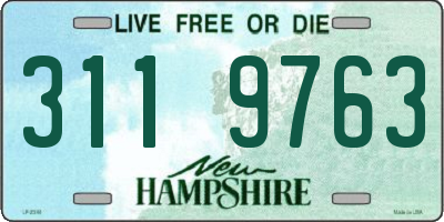 NH license plate 3119763