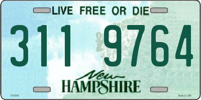 NH license plate 3119764