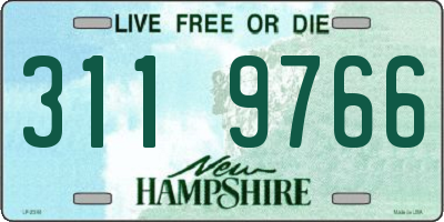 NH license plate 3119766