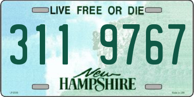 NH license plate 3119767