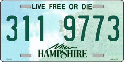 NH license plate 3119773