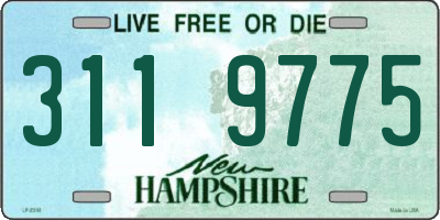 NH license plate 3119775