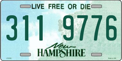 NH license plate 3119776