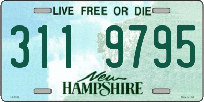 NH license plate 3119795