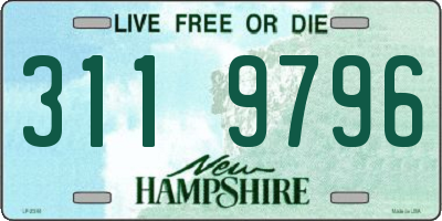 NH license plate 3119796