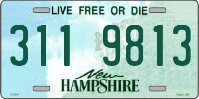 NH license plate 3119813