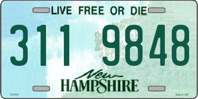 NH license plate 3119848