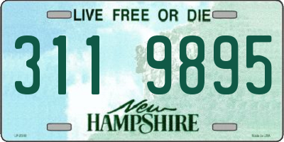 NH license plate 3119895