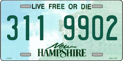 NH license plate 3119902