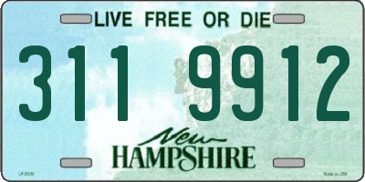 NH license plate 3119912