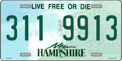 NH license plate 3119913