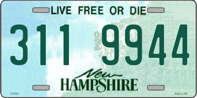 NH license plate 3119944