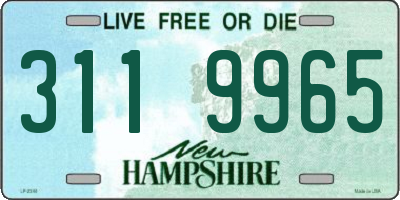 NH license plate 3119965