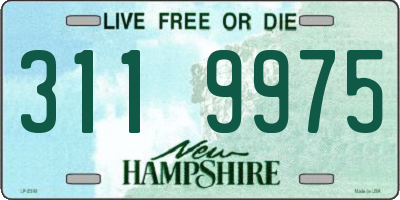 NH license plate 3119975