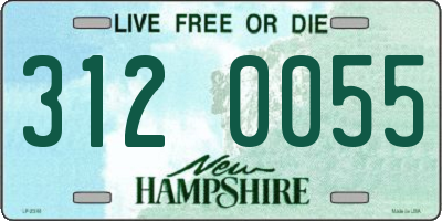 NH license plate 3120055