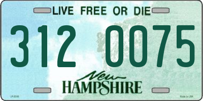 NH license plate 3120075