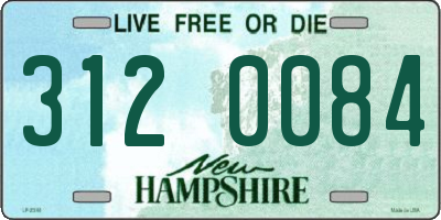 NH license plate 3120084