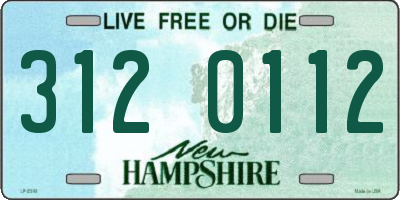 NH license plate 3120112