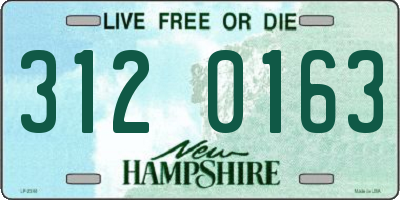 NH license plate 3120163