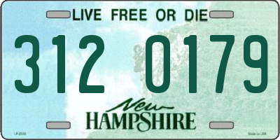 NH license plate 3120179