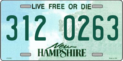 NH license plate 3120263