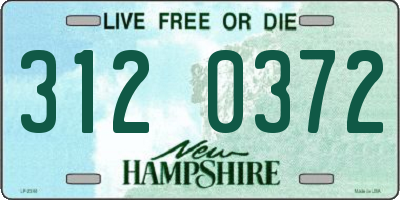 NH license plate 3120372
