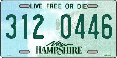 NH license plate 3120446