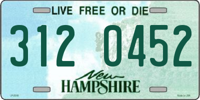NH license plate 3120452