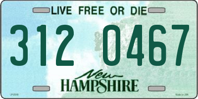 NH license plate 3120467