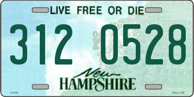 NH license plate 3120528