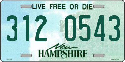 NH license plate 3120543