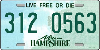 NH license plate 3120563