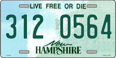NH license plate 3120564