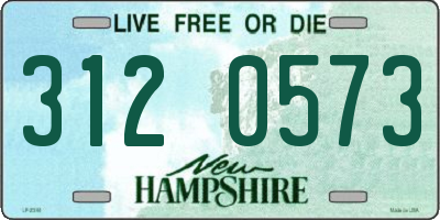 NH license plate 3120573