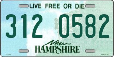NH license plate 3120582