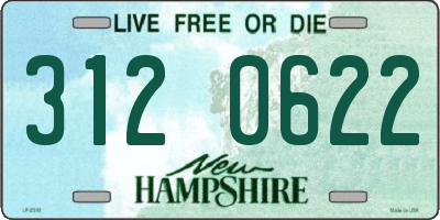 NH license plate 3120622