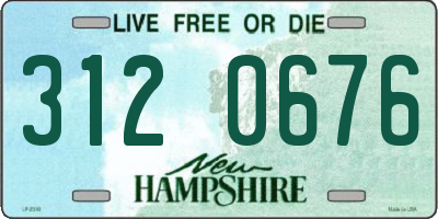 NH license plate 3120676