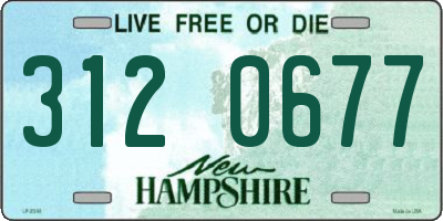 NH license plate 3120677