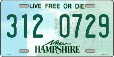 NH license plate 3120729