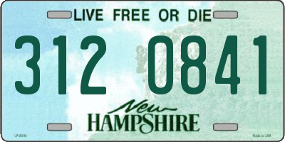 NH license plate 3120841