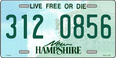 NH license plate 3120856