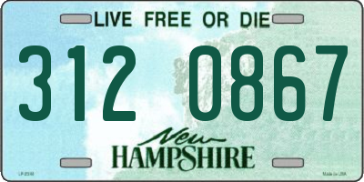 NH license plate 3120867