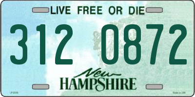 NH license plate 3120872