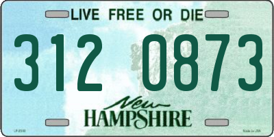 NH license plate 3120873