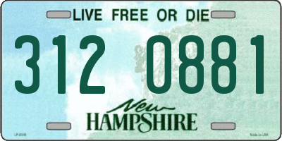 NH license plate 3120881